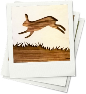 Three Hares Leaping: